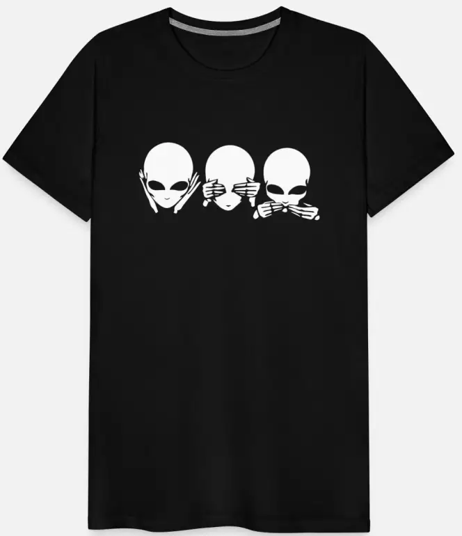 Remera Aliens No Veo Oigo Hablo